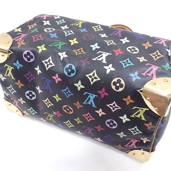 Louis Vuitton Handbag Monogram Multicolor Speedy 30 Women's M92642 Noir Black... - Picture 2 of 10